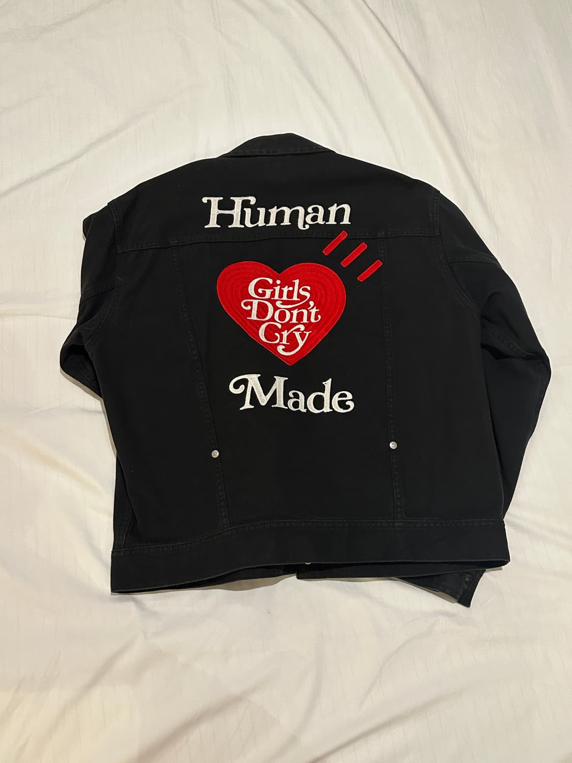 휴먼 메이드 x 베르디 걸스 돈 크라이 워크 자켓 블랙 상품이미지3