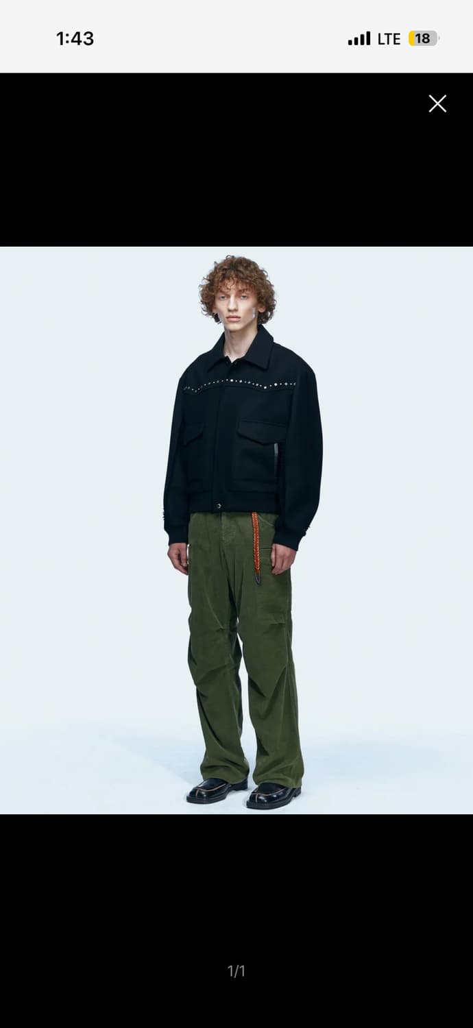 앤더슨벨 안드레스 울 웨스턴 블루종 자켓 L 상품이미지1