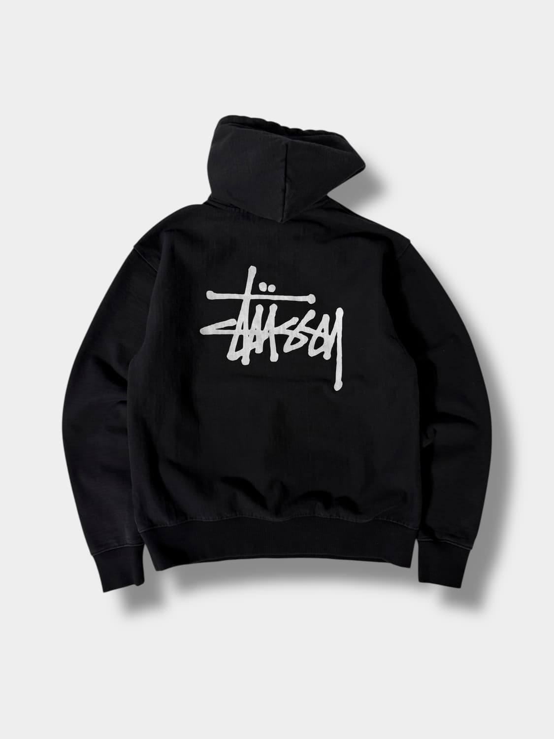 스투시 루즈핏 해비웨이트 스웻 빅스탁로고 후드 상품이미지1