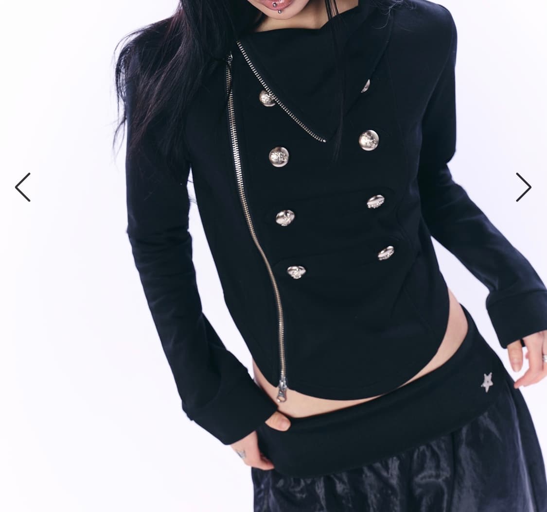 NAPOLEON HIGH-NECK JACKET / BLACK 상품이미지4