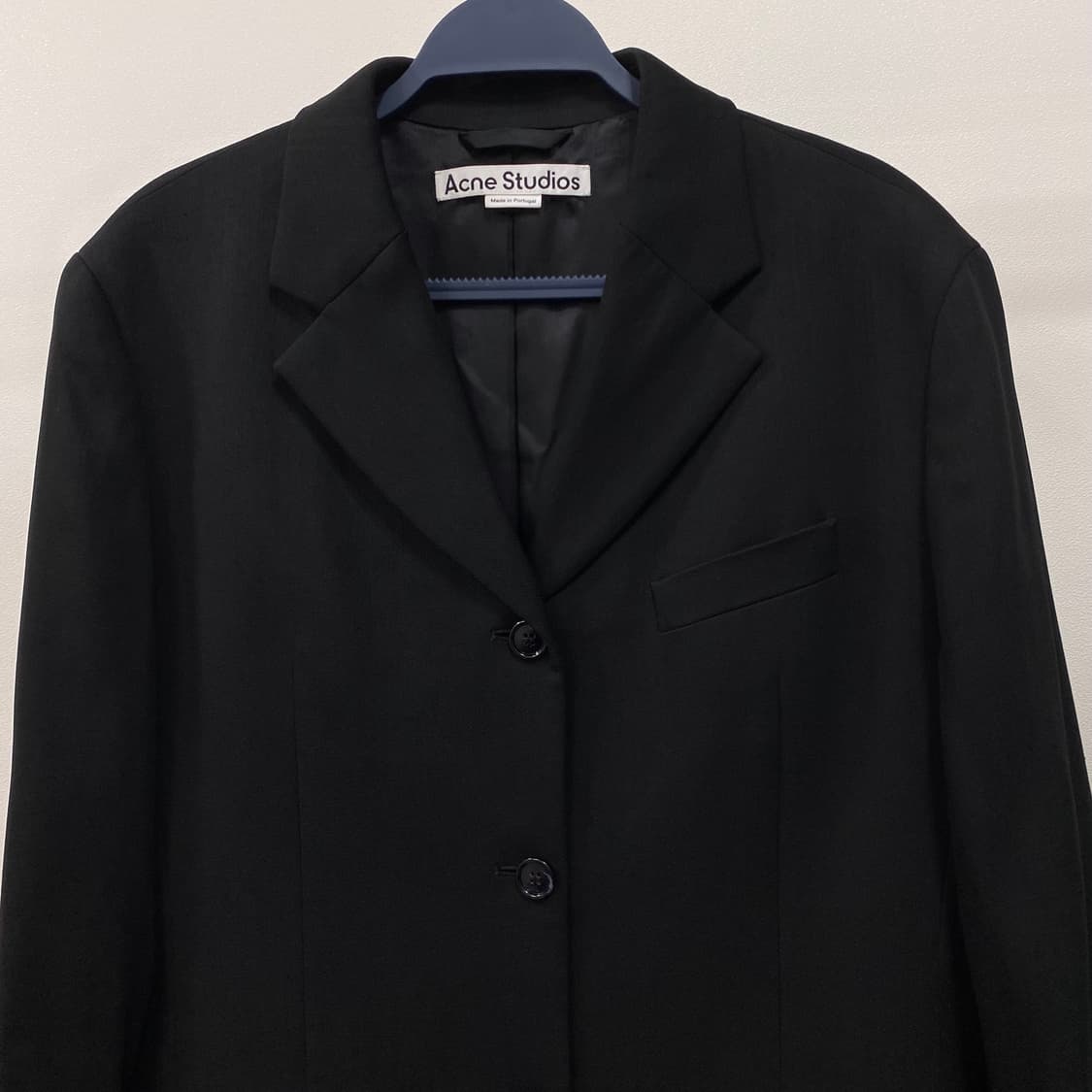 아크네스튜디오 울블렌드 핏 수트 롱 블레이저 자켓 상품이미지4