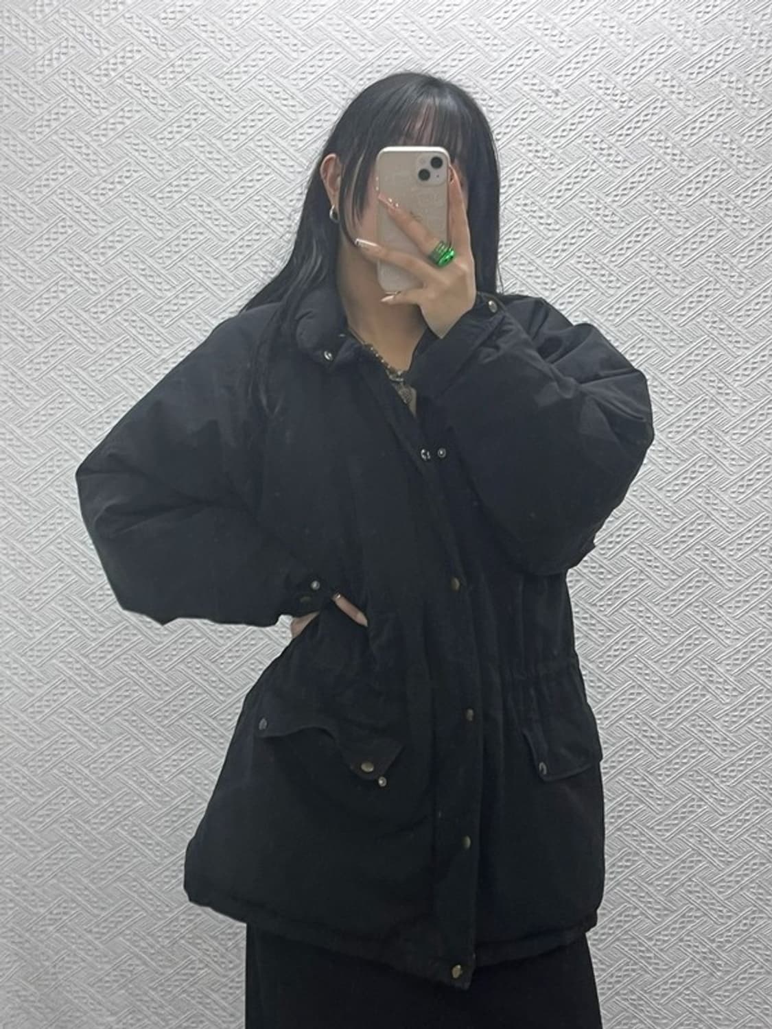 폴로 랄프로렌 빈티지 모던캐주얼 다운 패딩 M C08341 상품이미지1