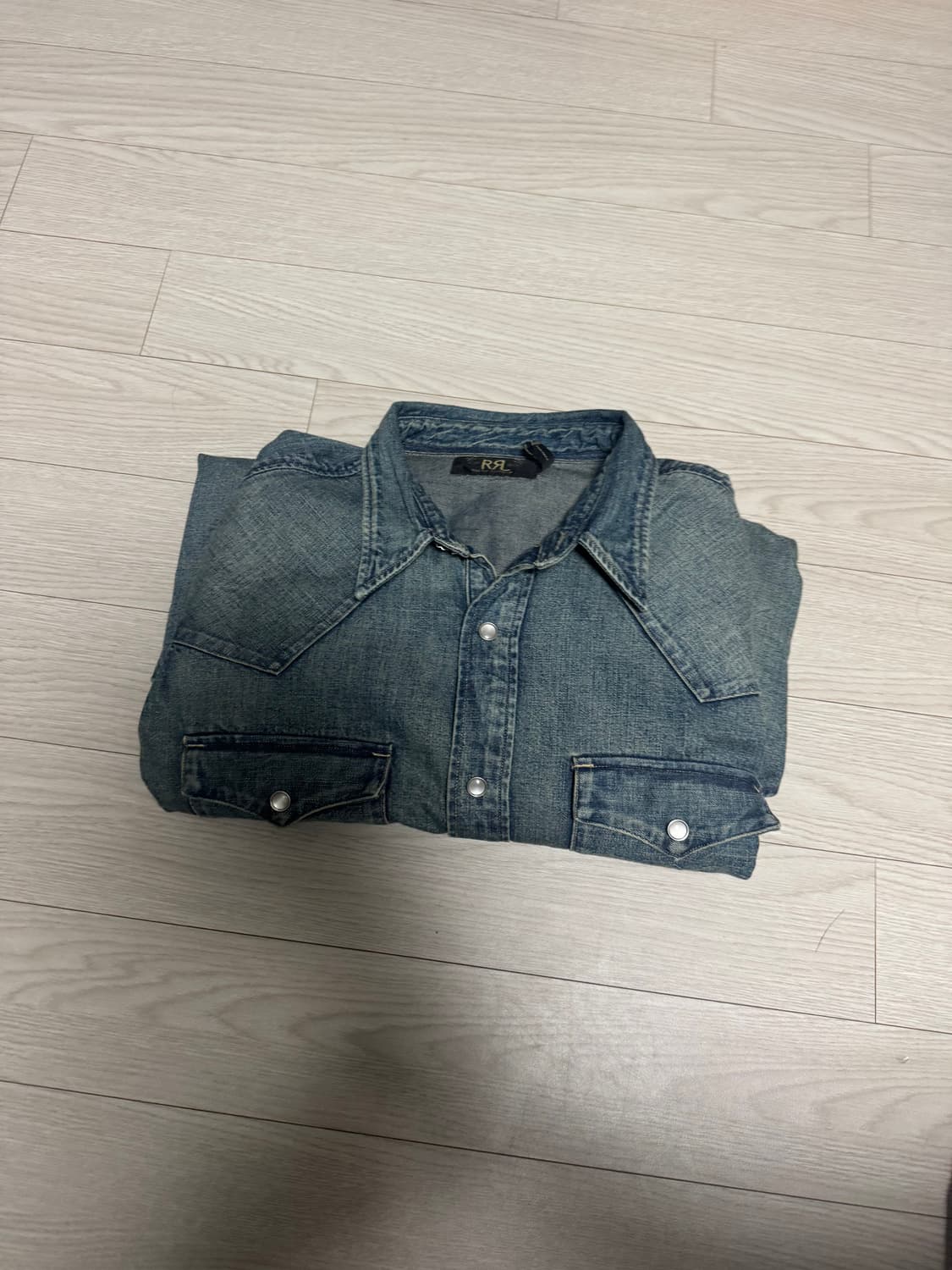 RRL 다크워시 웨스턴 셔츠 L 상품이미지2