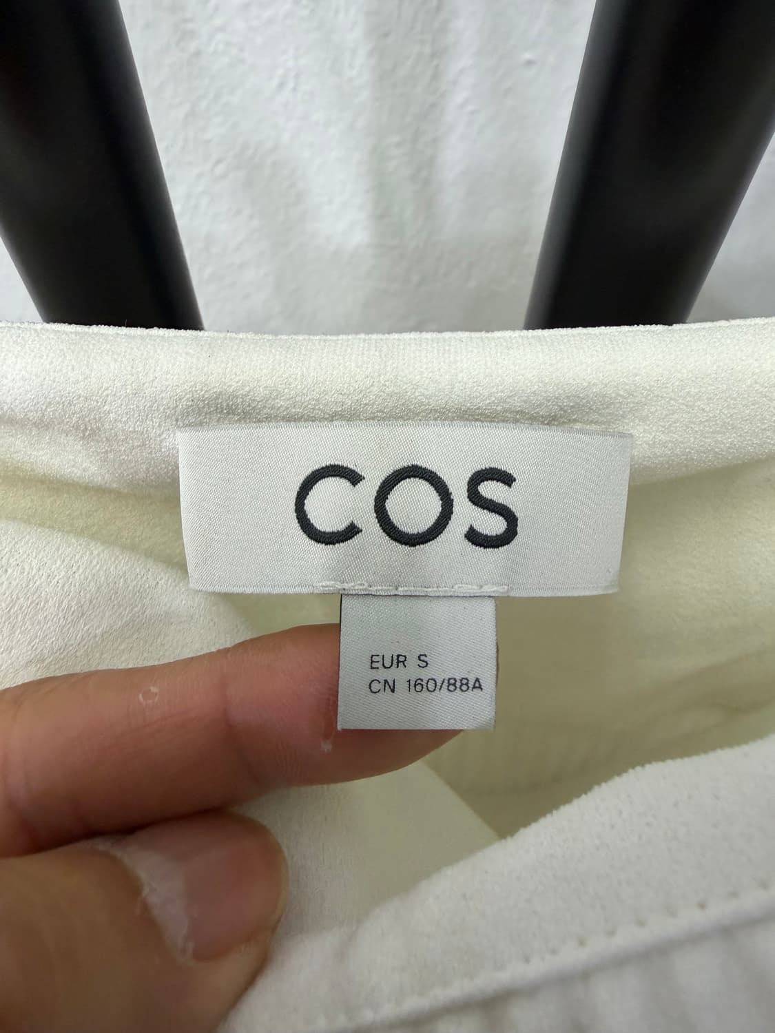 정품) COS 코스 끈나시 화이트 플리츠 롱 원피스 S 상품이미지7