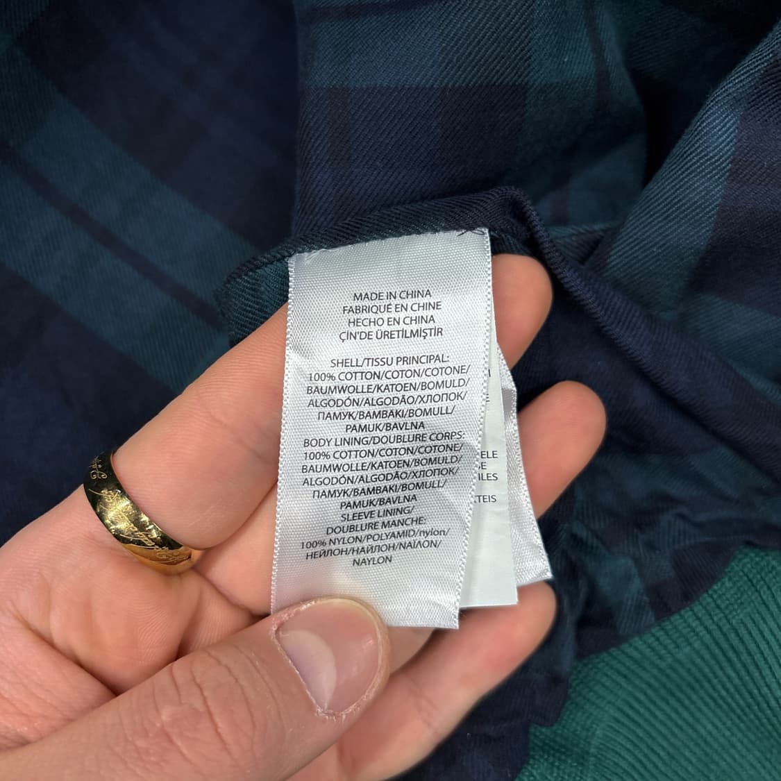 신형라벨 폴로 랄프로렌 헤링턴자켓 탈론 블랙와치 라이닝 진녹색 N687 상품이미지9