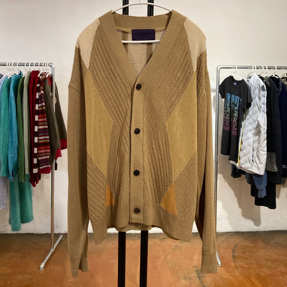 비슬로우(BESLOW) 브라운  니트 가디건 상품이미지1