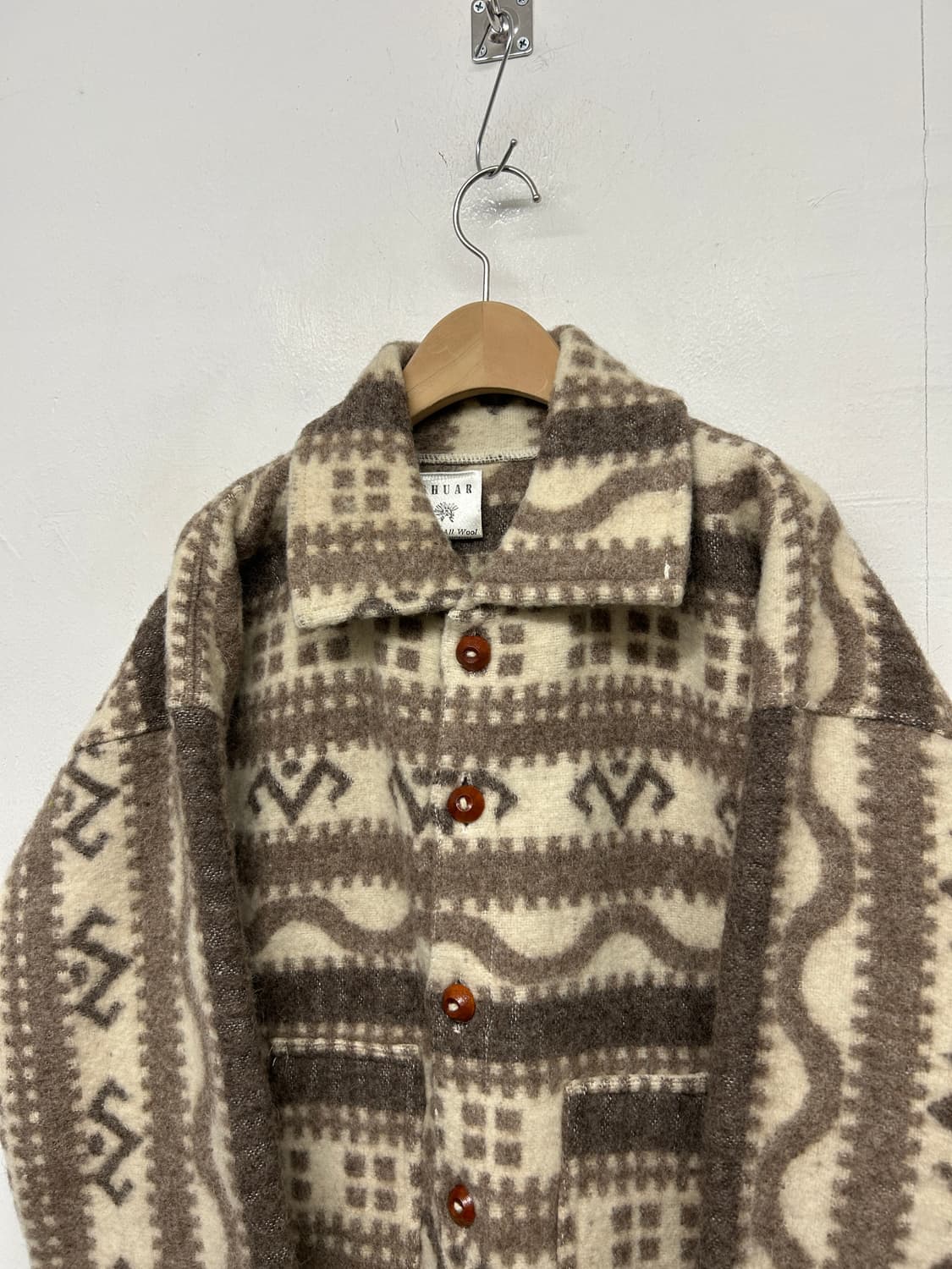 SHUAR 핸드우븐 에콰도르 에스닉 울 자켓 상품이미지3