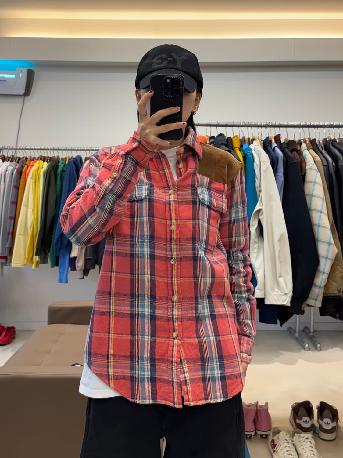 폴로 랄프로렌 숄더 패치 플란넬 셔츠 상품이미지5