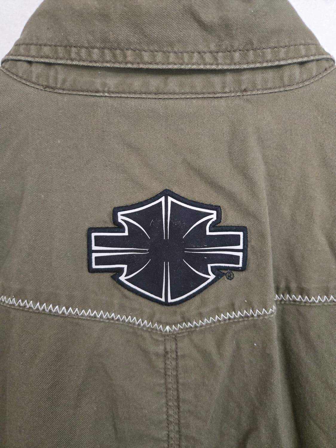 [신품급] 할리데이비슨 카키 셔츠 상품이미지5