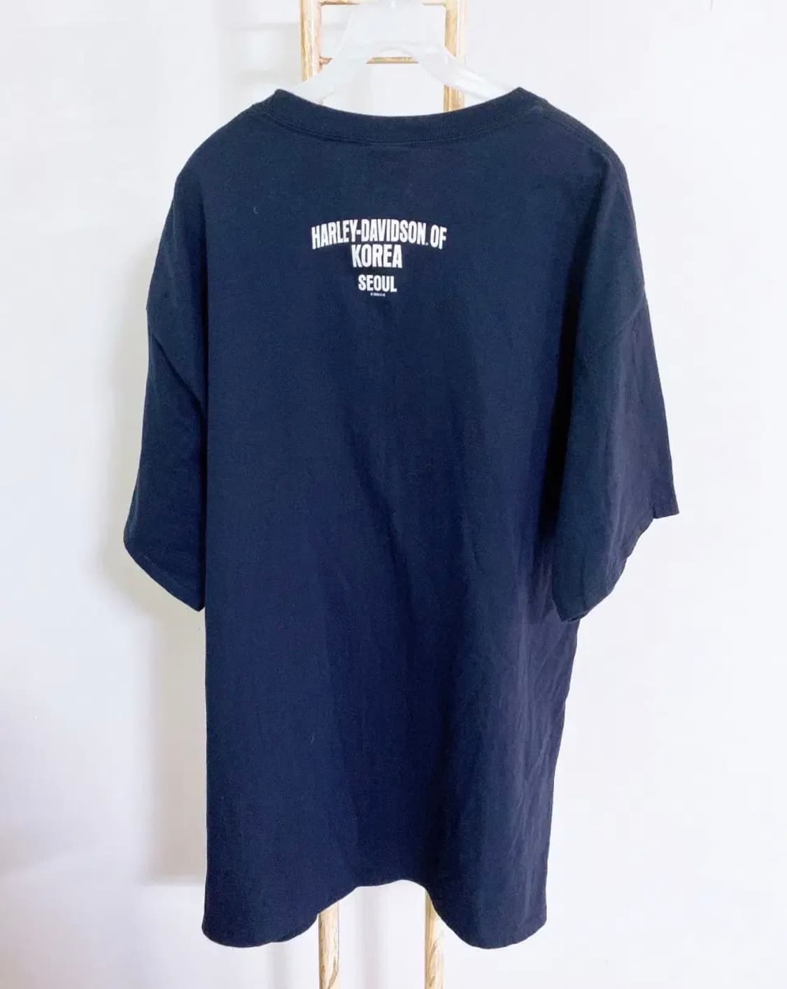 몽빈티지(2XL)할리데이비슨남자바이크오버핏라운드반팔티 상품이미지4