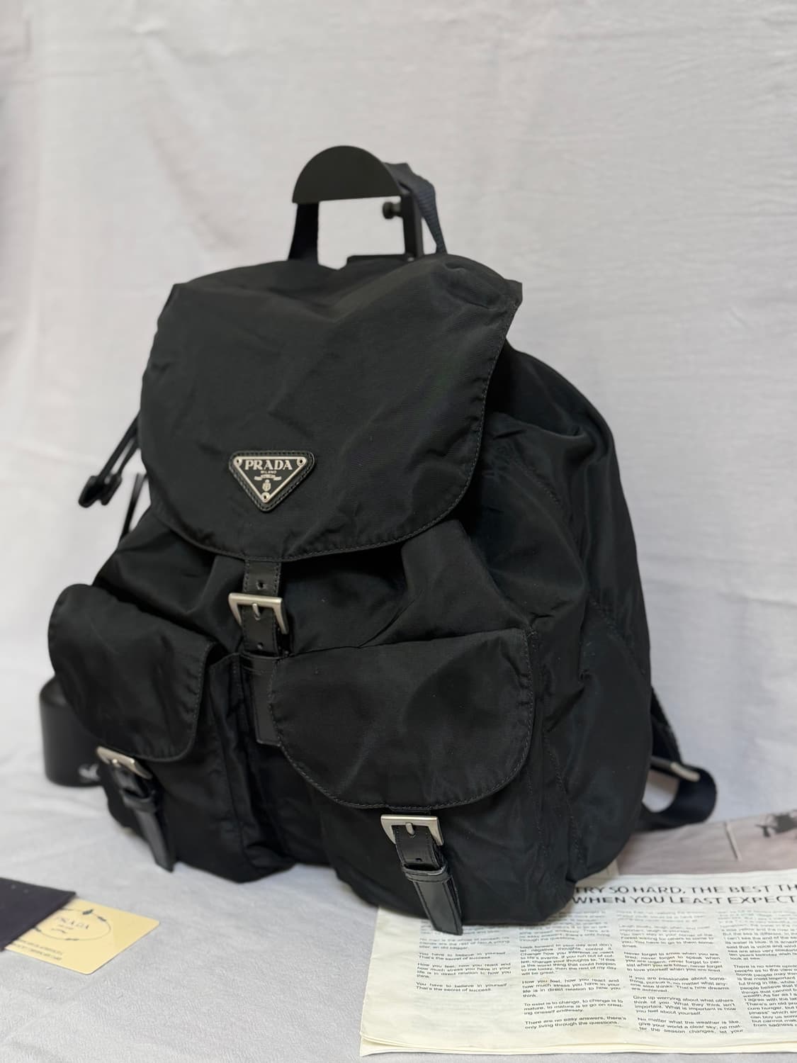 프라다 나일론 포코노 투포켓 백팩 미디움 상품이미지6