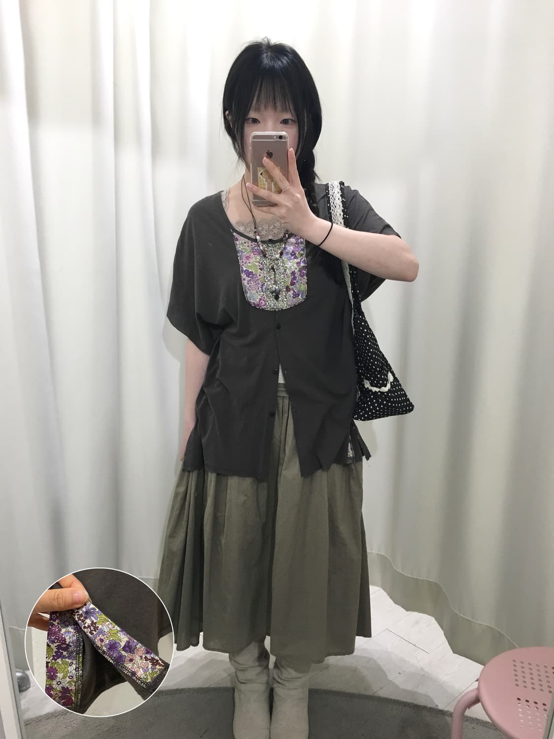 flower loose blouse 상품이미지1