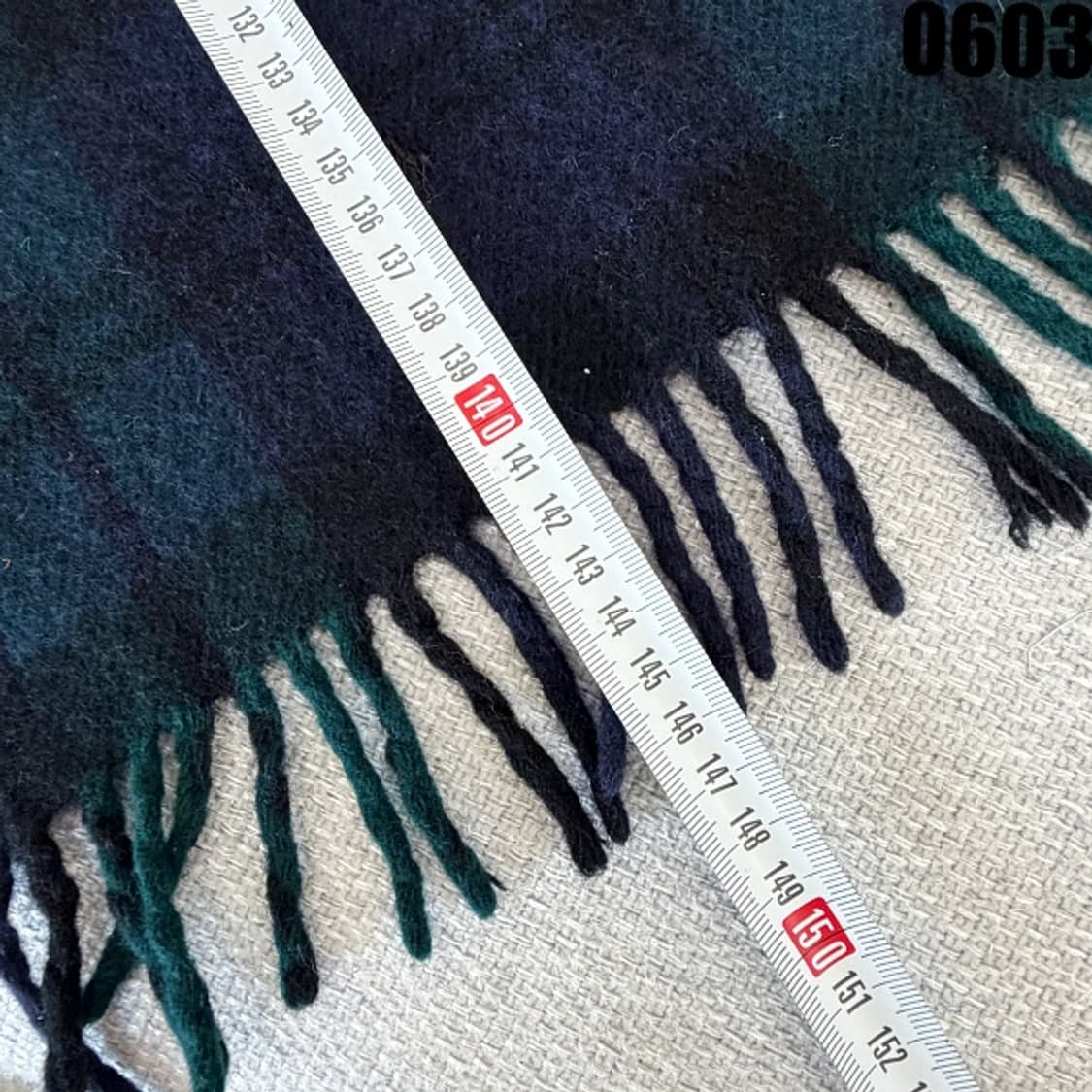 폴로 랄프로렌 체크 플래드 프린지 울 스카프 0603 상품이미지5