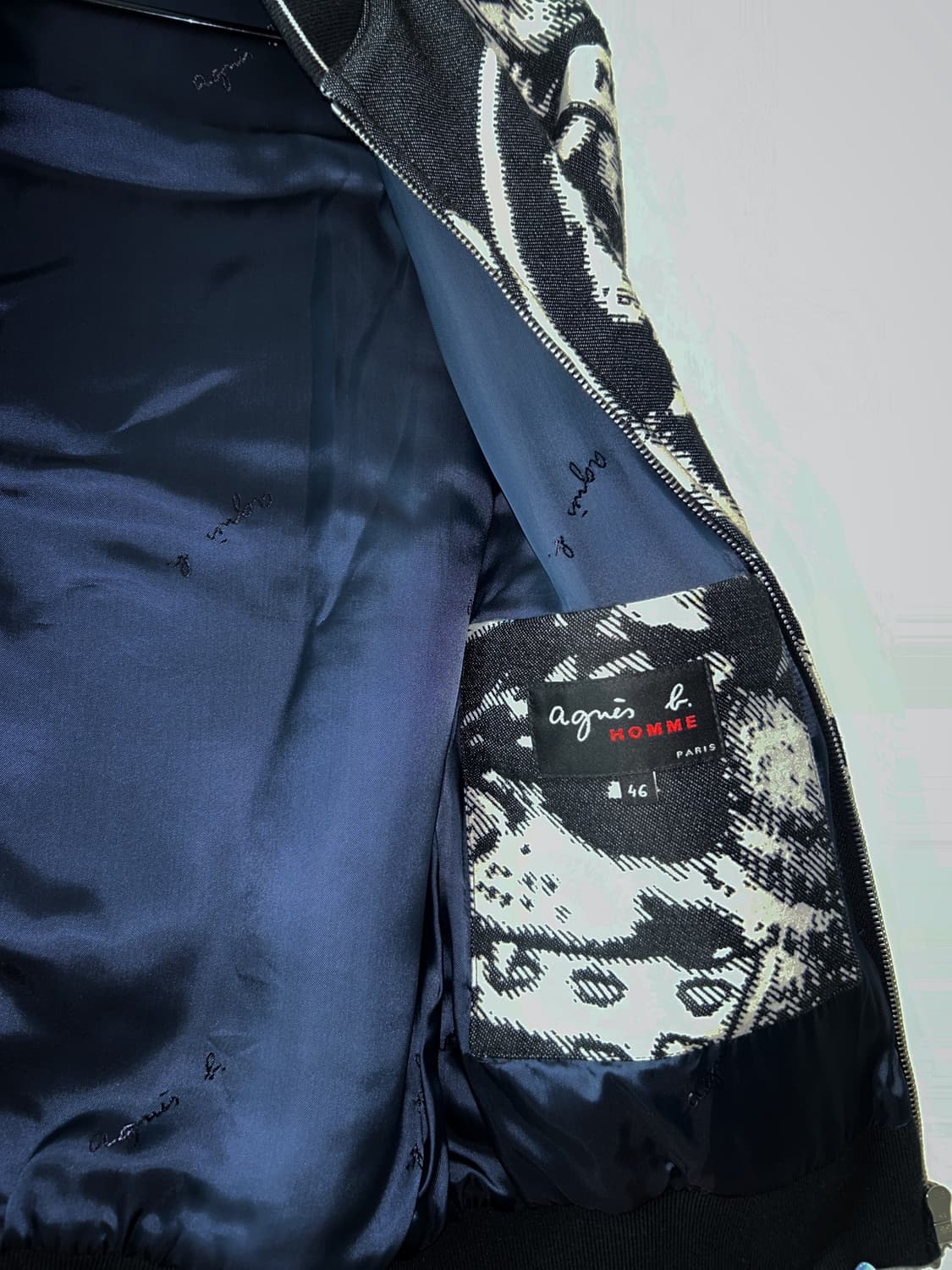 Agnes B HOMME graphic jacquard blouson 상품이미지5