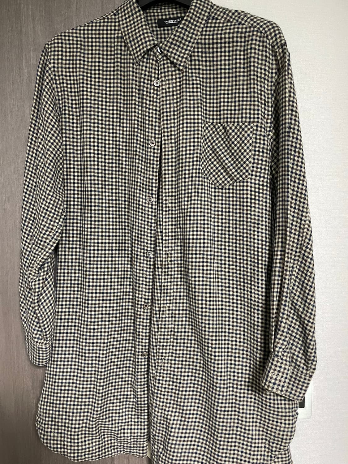 UNDERCOVER 체크 셔츠 사이즈 3 상품이미지1