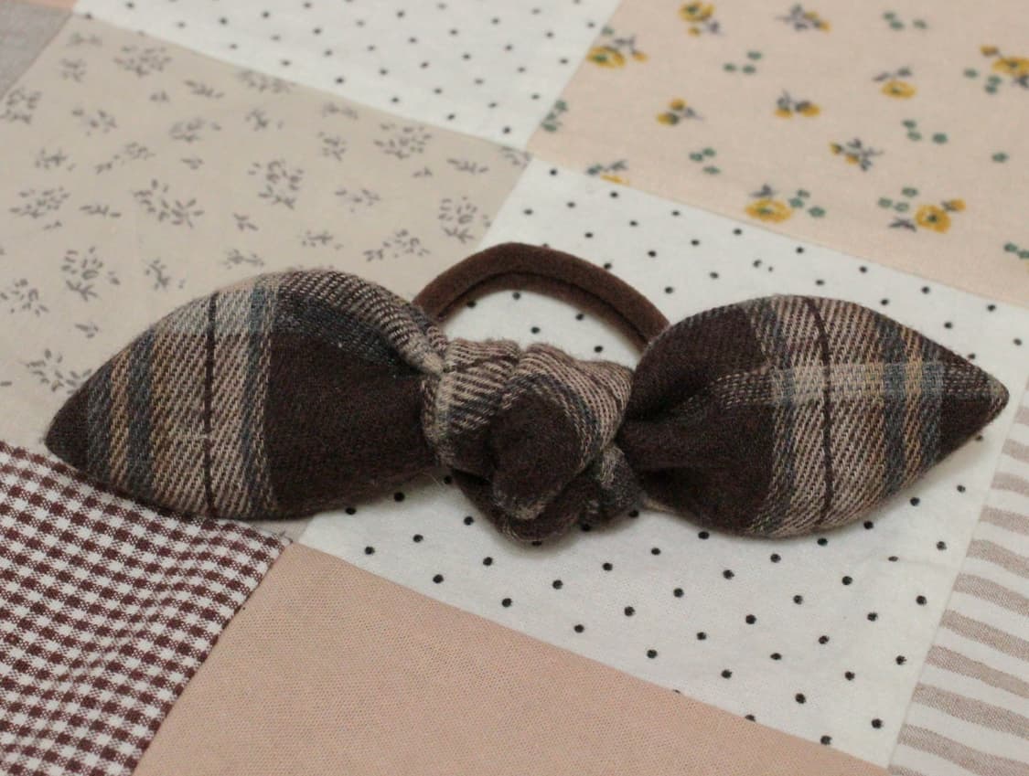 핸드메이드 리본 머리끈 2개세트 상품이미지5