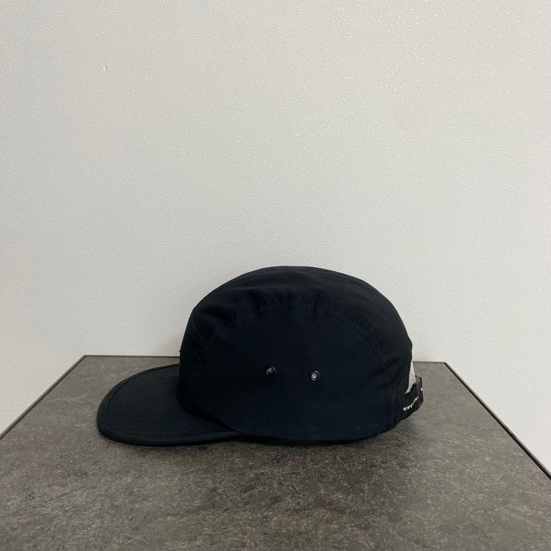 (OS) 슈프림 박스로고 캠프캡 모자 러버 로고 블랙 상품이미지2