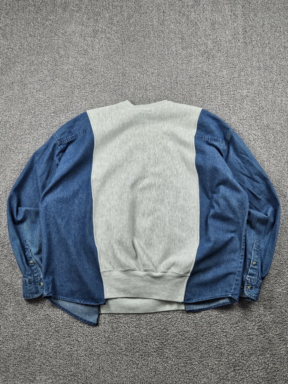 레이어컷 믹스드 MV듀케인X데님 커스텀 맨투맨 (상세설명참조/ 10225 상품이미지4