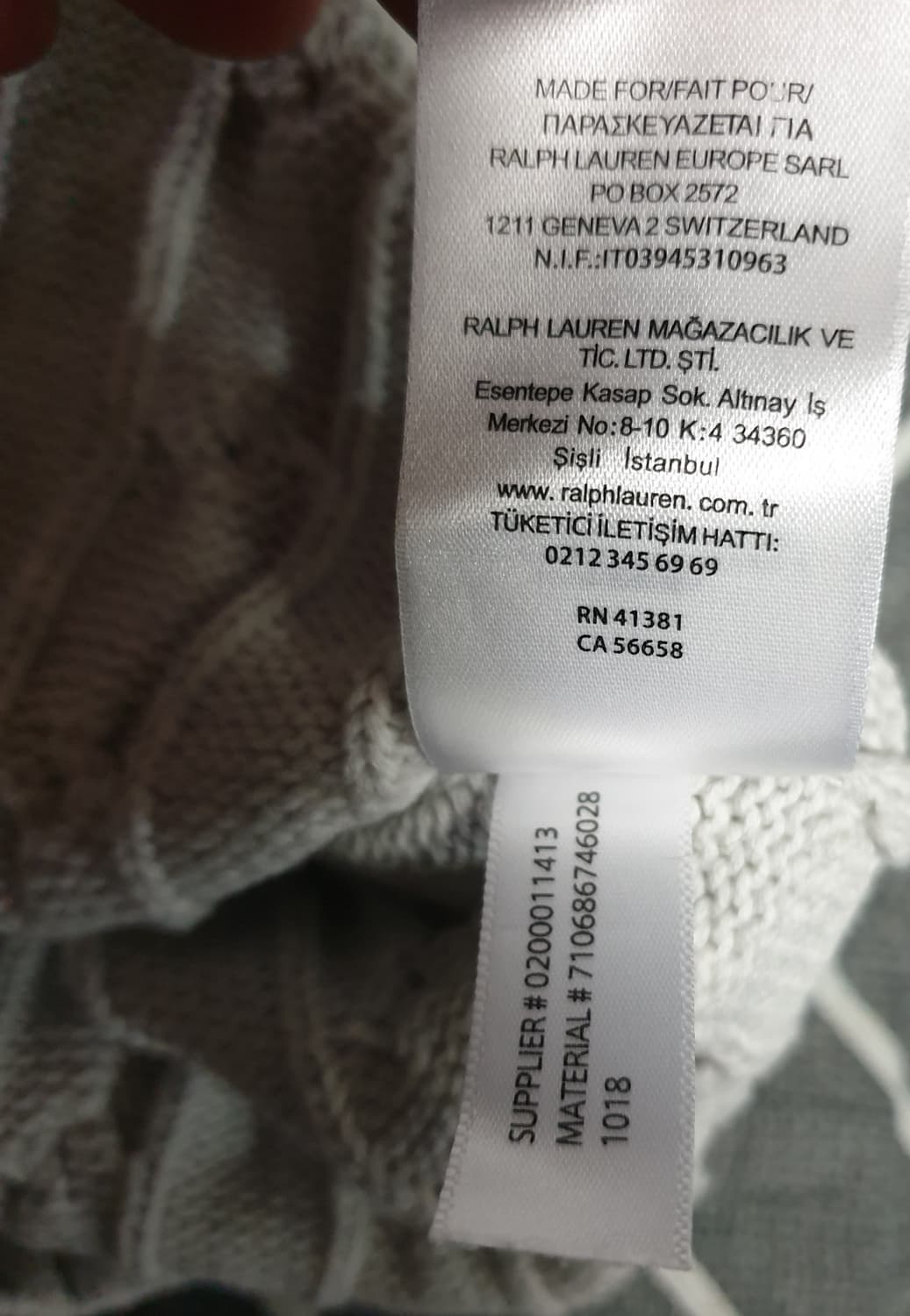 폴로랄프로렌 꽈배기 라운드 스웨터 니트 (SP사이즈) 상품이미지5