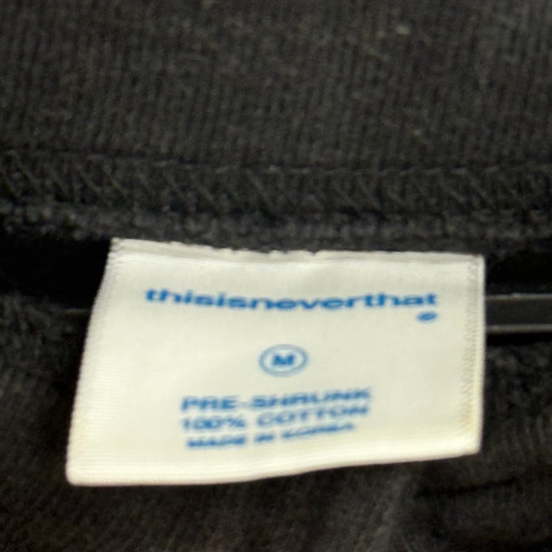 디스이즈네버댓 블랙 빅로고 후드티(M) 상품이미지2