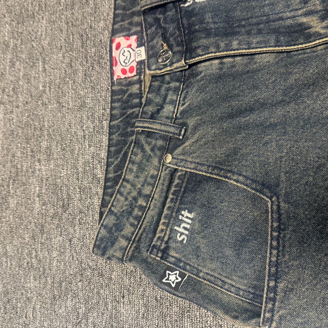 30 스타팀 체인 자수 팬츠 상품이미지5