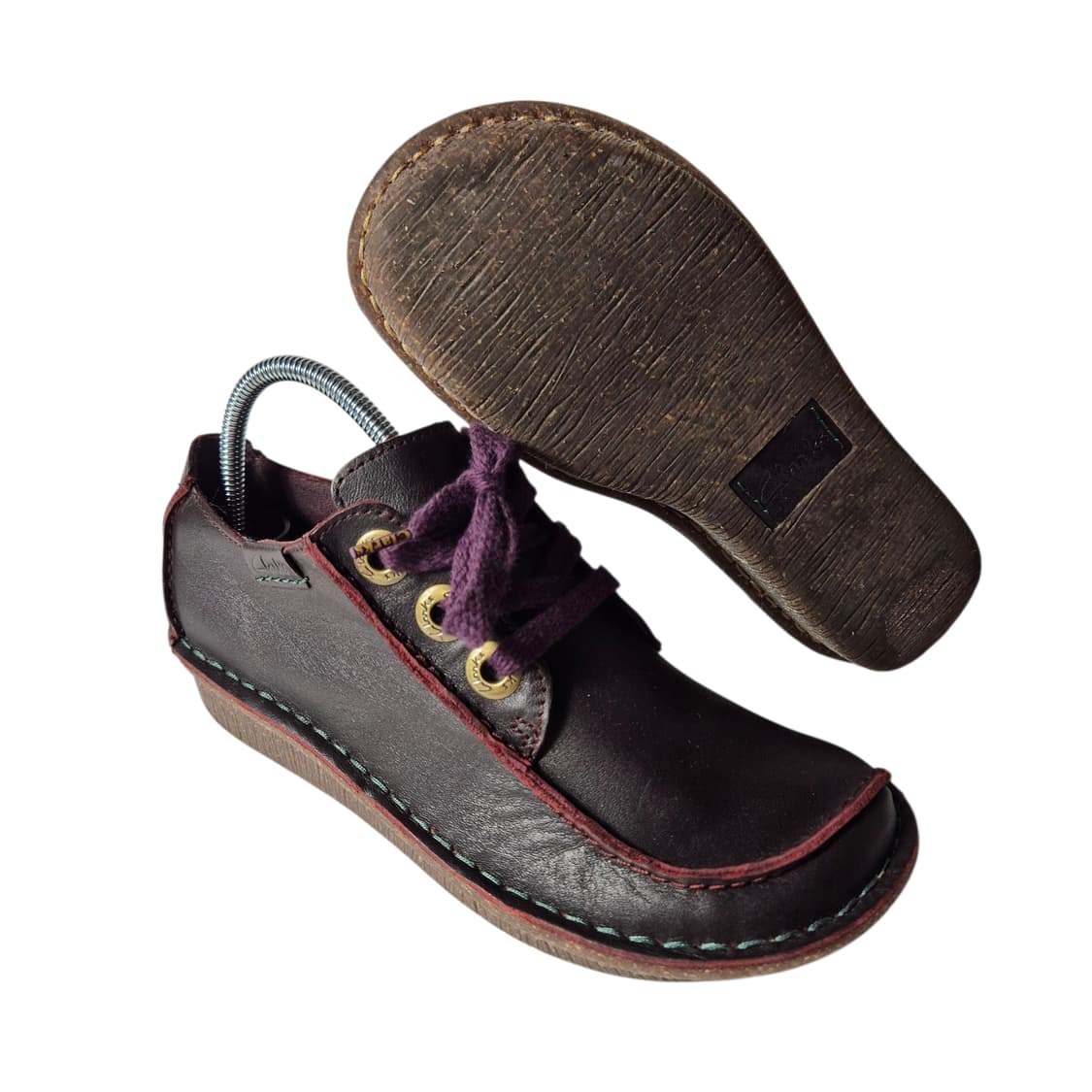225) Clarks 클락스 컴포트 캐주얼 스니커즈 버건디 상품이미지2