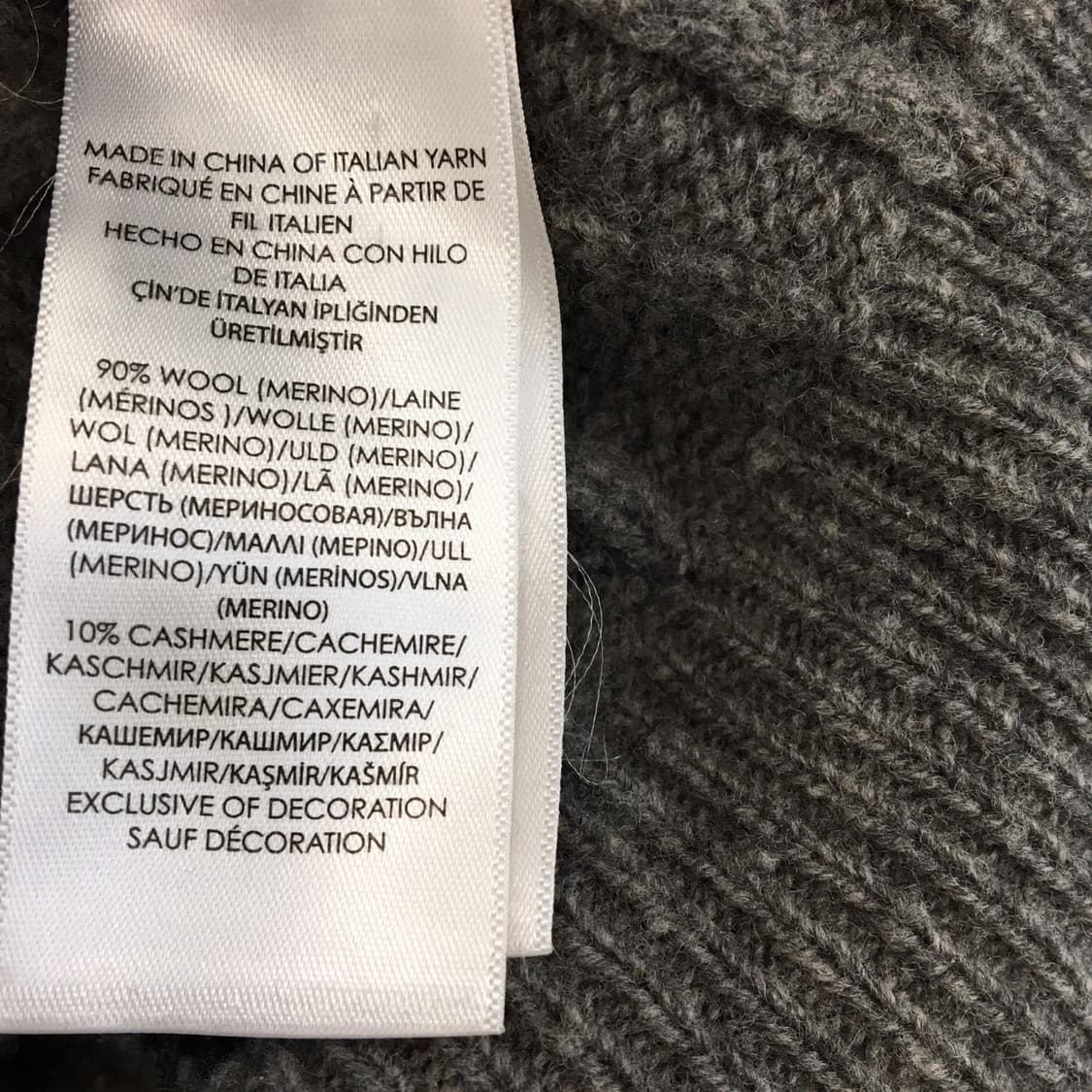폴로 랄프로렌 메리노울 캐시미어 화이트포니 케이블니트 M  상품이미지6