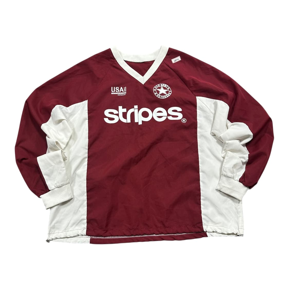 ✨ (바배) 빈티지 USA 버건디 바람막이 웜업 상품이미지1