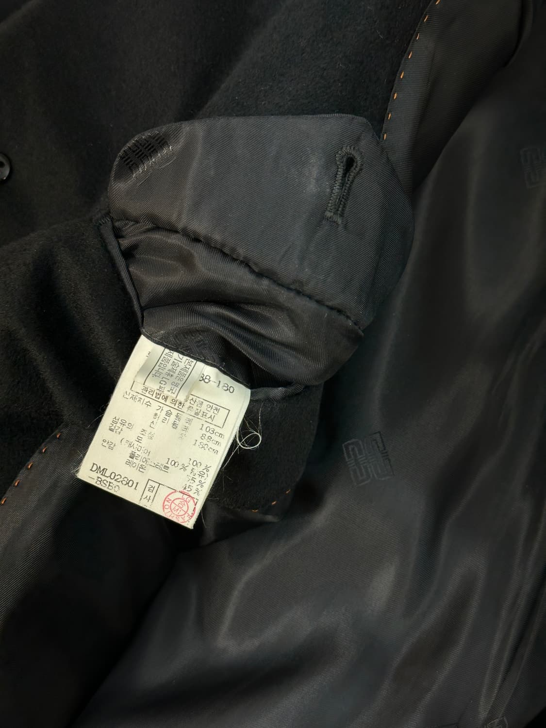 닥스 캐시미어 롱코트 블랙  상품이미지4