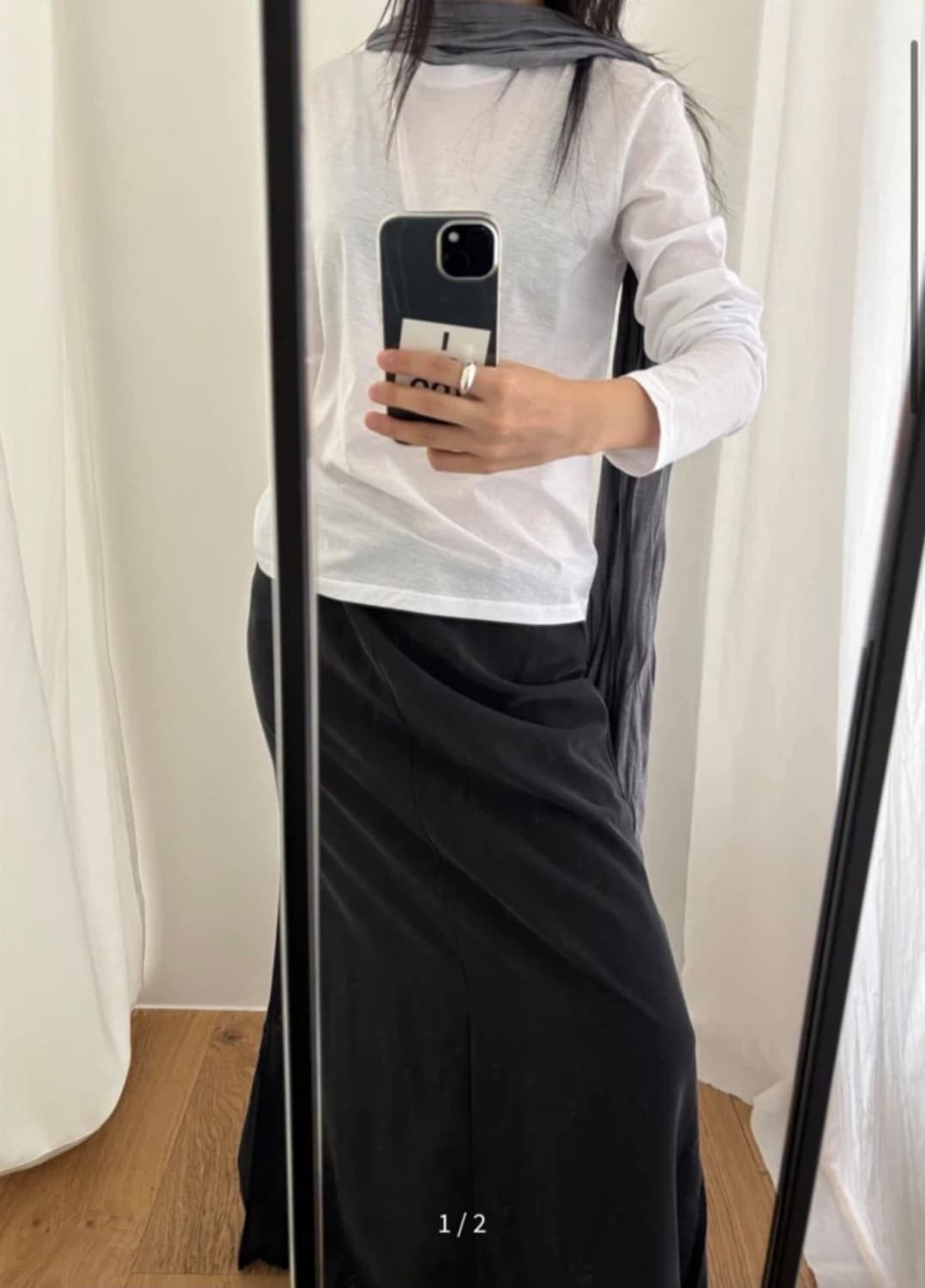 브리즈아카이브 스카프 그레이 상품이미지2