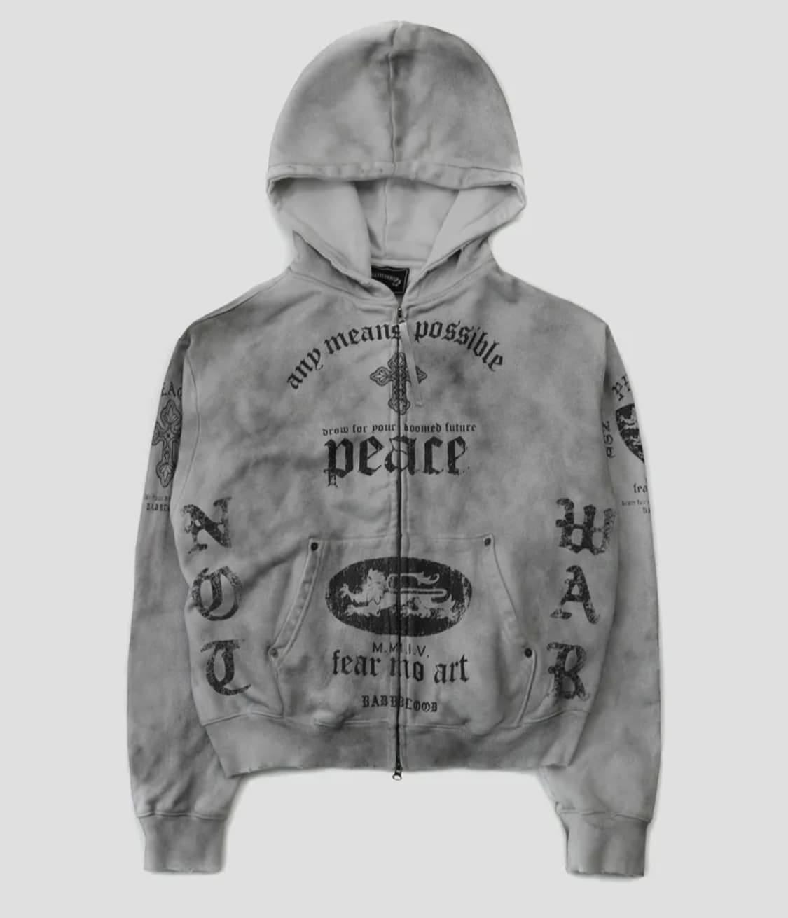 배드블러드 peace not war 후드집업 badblood hoodie 상품이미지1