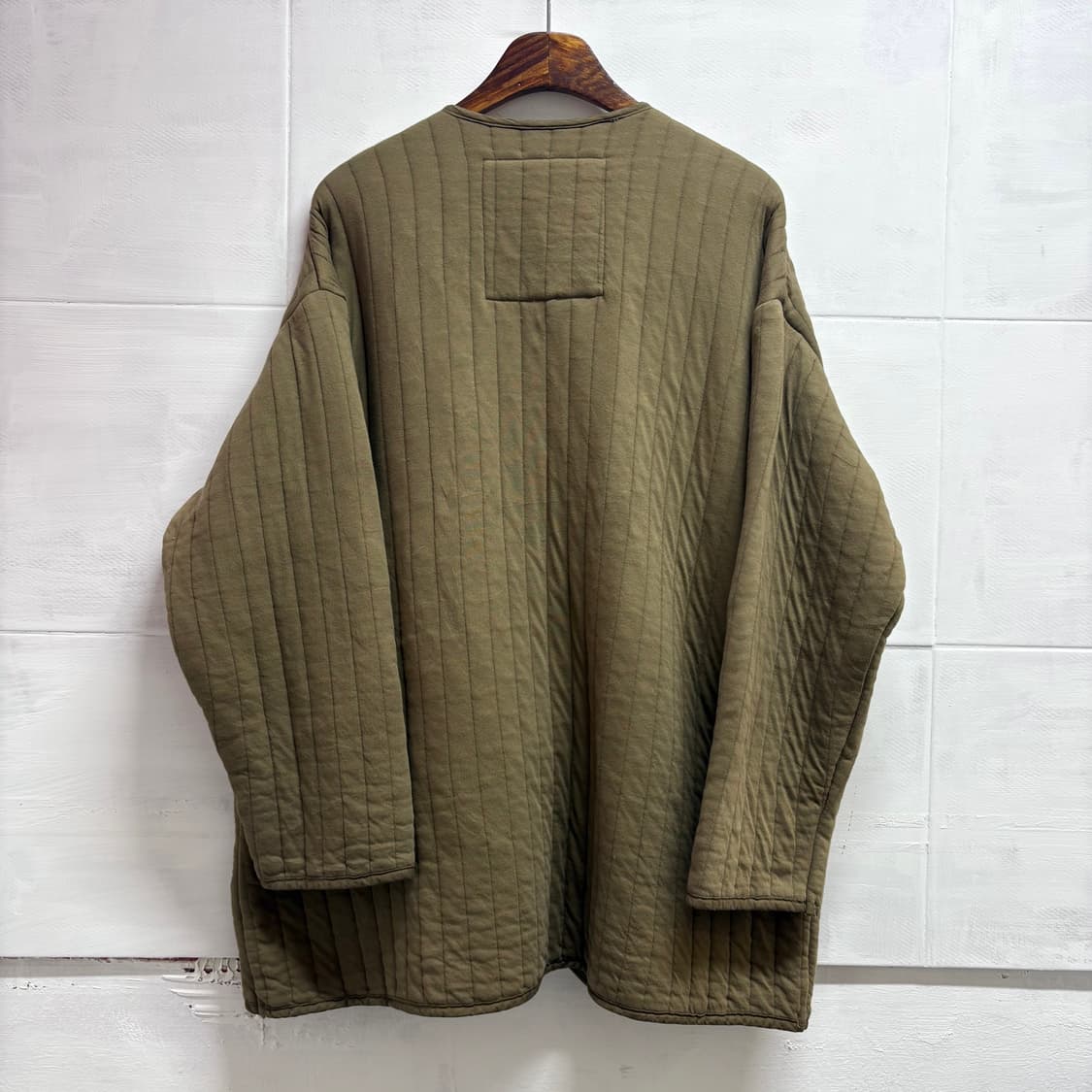 PUAL CE CIN 카키 퀼팅 빈티지 자켓 코트 JPN 상품이미지5
