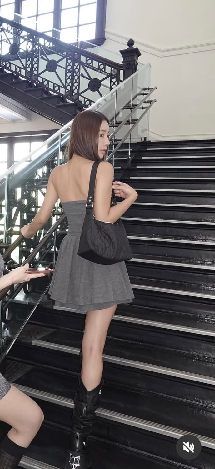 (새상품) 페일제이드 튜브 탑 드레스 원피스 챠콜 차콜  상품이미지5