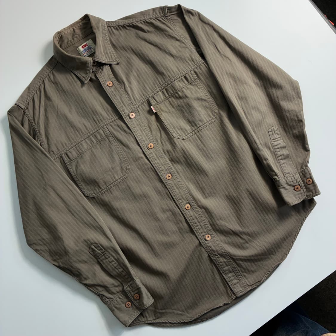 Levi's  리바이스 화이트탭 코튼 캔버스 워크 셔츠  상품이미지2