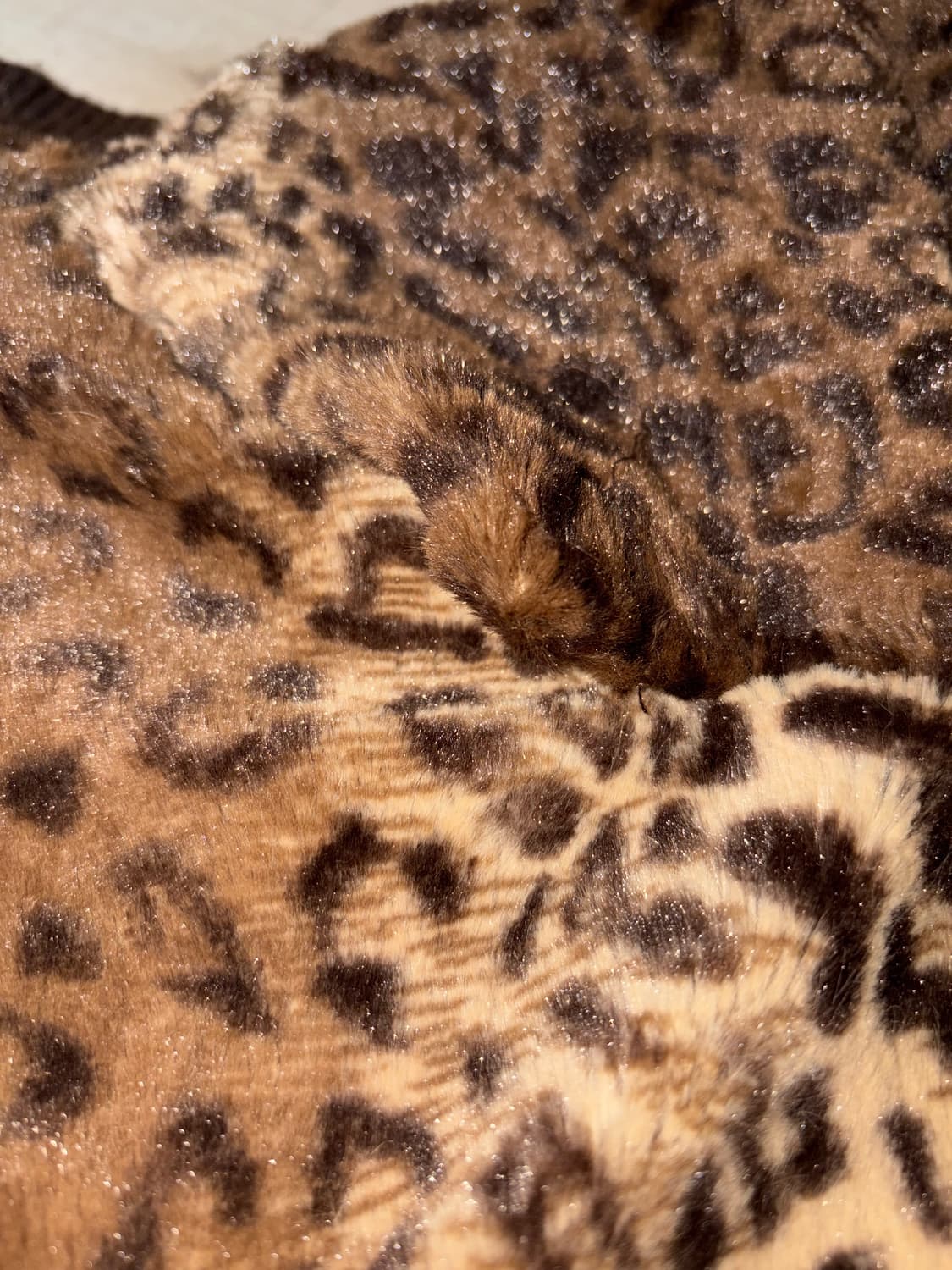 빈티지 호피 퍼 후드집업 갸루 상품이미지7