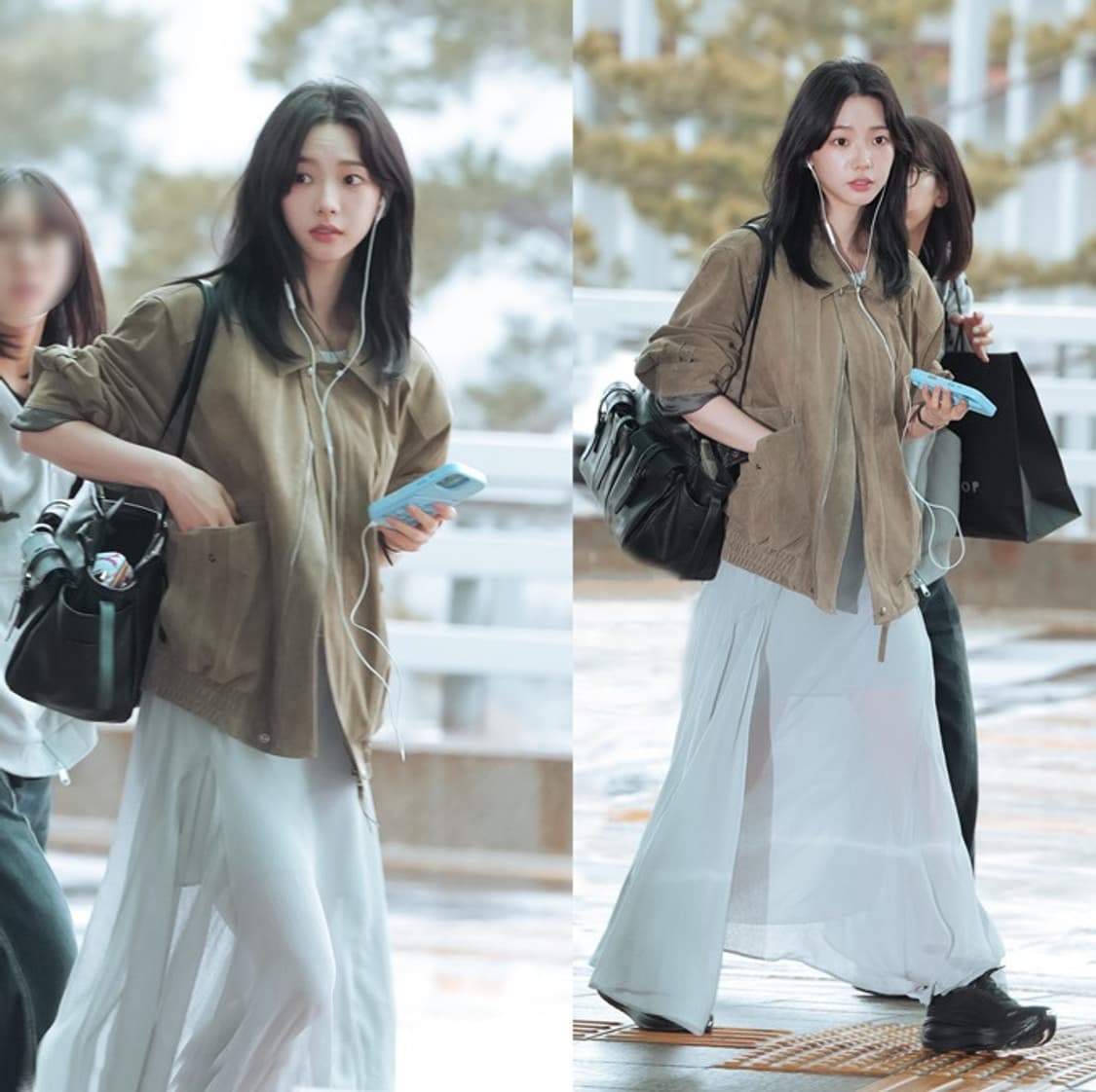 Asymmetric Sheer Skirt 상품이미지2