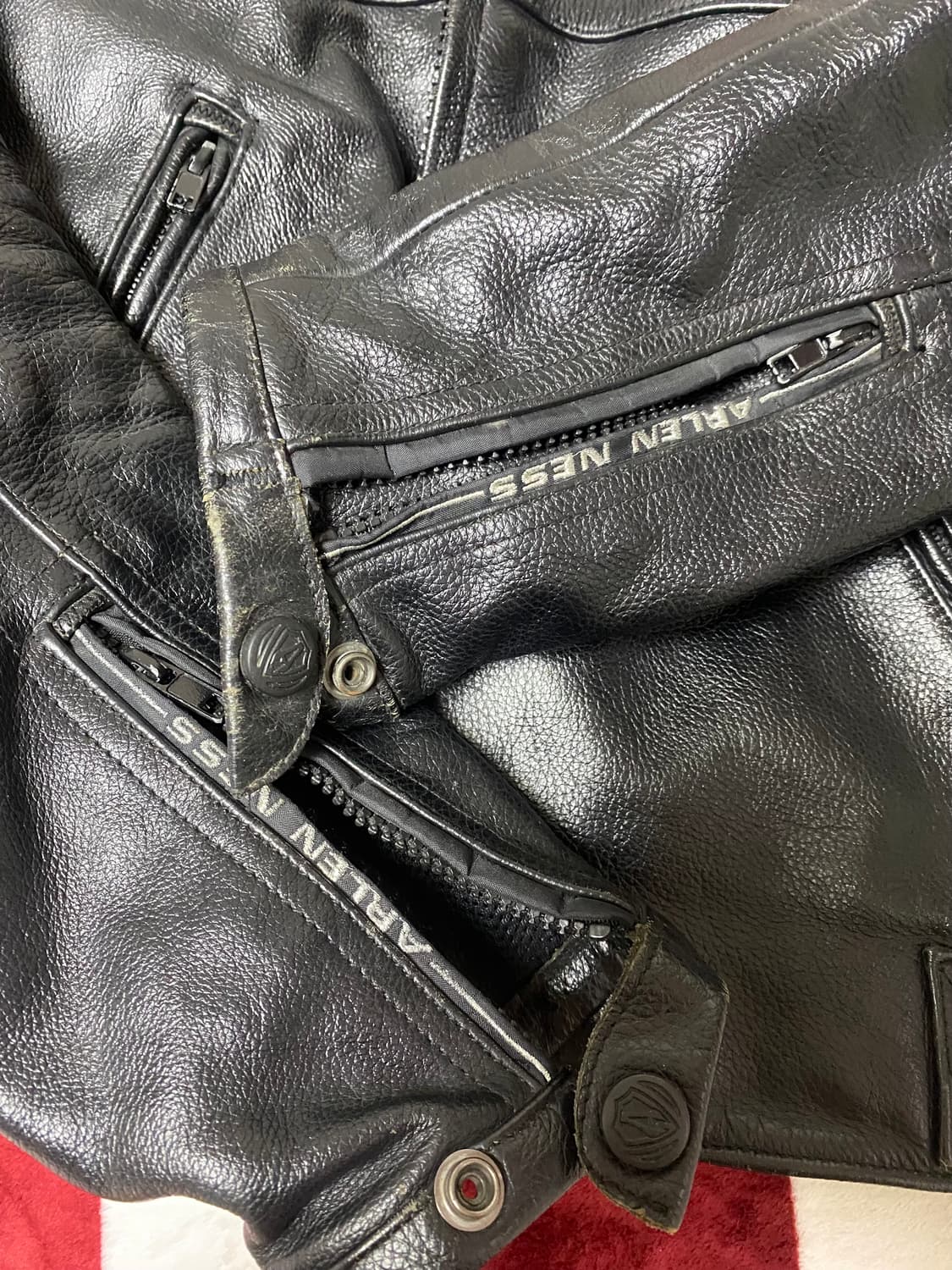 알렌네즈 라이더 가죽자켓 상품이미지5