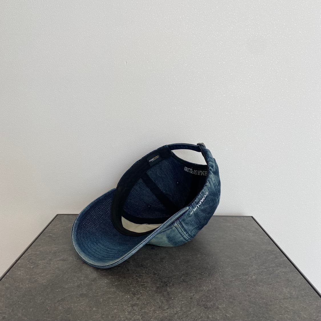 (OS) 슈프림 S로고 볼캡 모자 더티 데님 상품이미지6