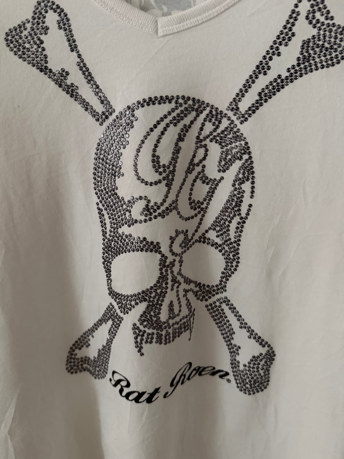 Rat roen stud skull t shirt 상품이미지3