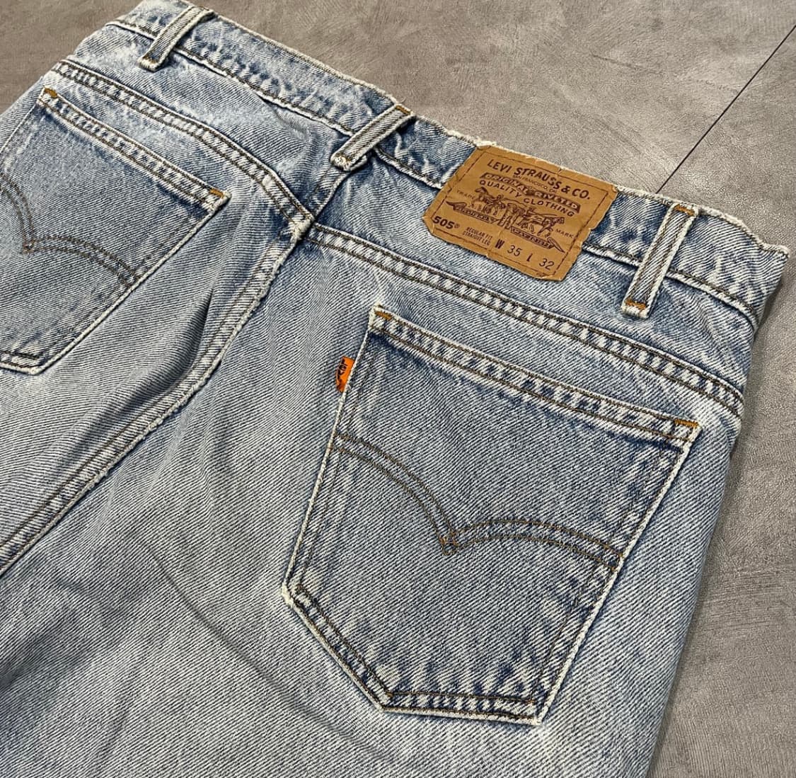 90s 리바이스505 오렌지탭 (33") 상품이미지3