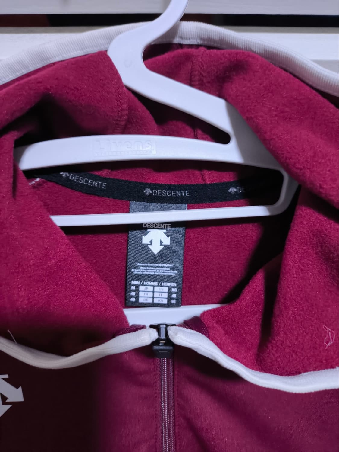 95 데상트 기모 반집업 후드 상품이미지2