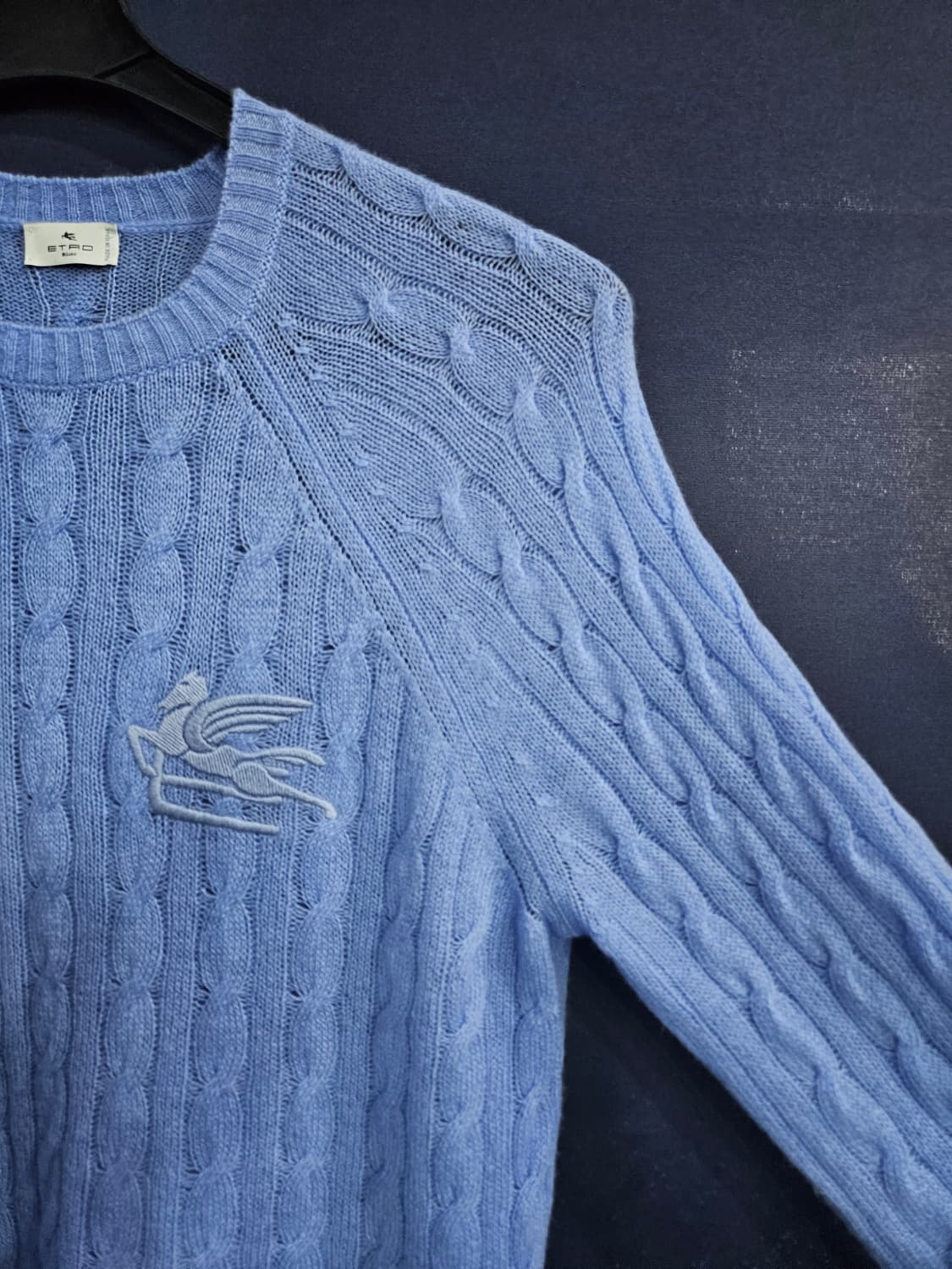 에트로 캐시미어 케이블 남성 40 니트 스웨터  상품이미지6
