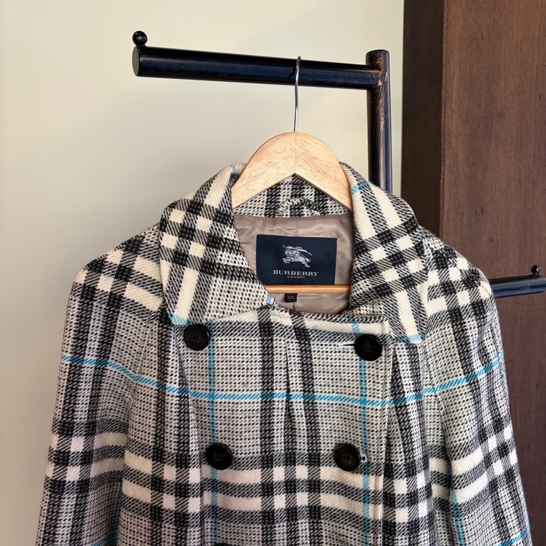 15937 - 버버리 체크 울 코트 (울 48%)  상품이미지1