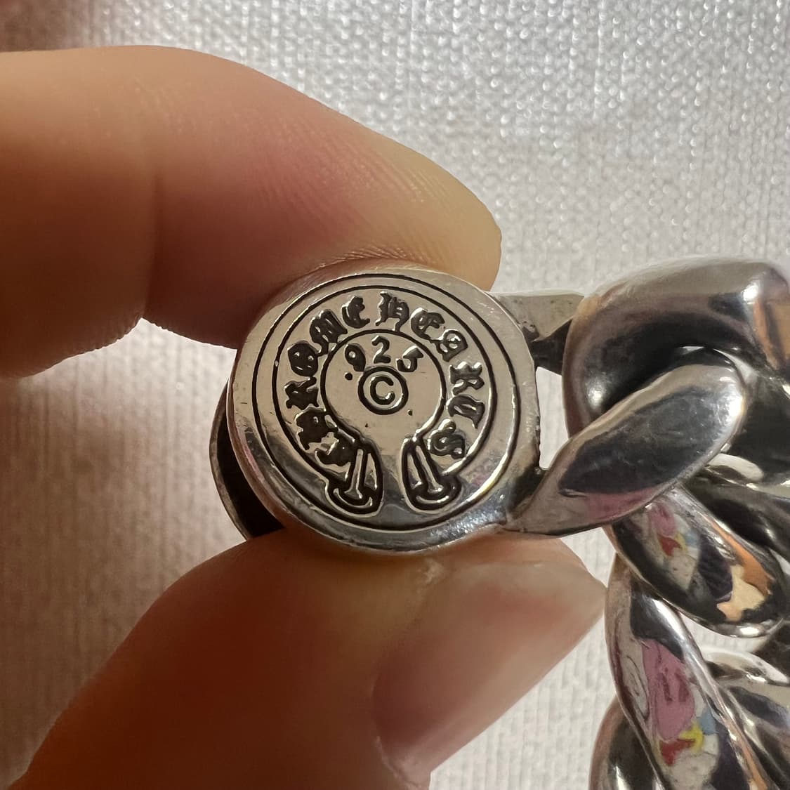 크롬하츠 클래식 클립 팔찌 11링크(여분2링크) 신품급 판매합니다 상품이미지3