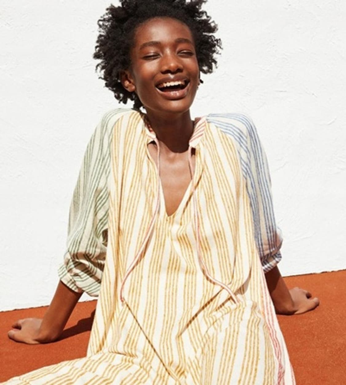 새) 자라 멀티 스트라이프 롱원피스   상품이미지3