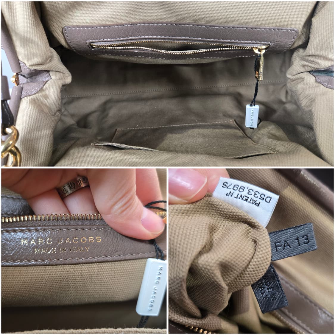 마크제이콥스 스탐백 라지 고트스킨 퀼팅 체인백 가방 정품 스탐 상품이미지9