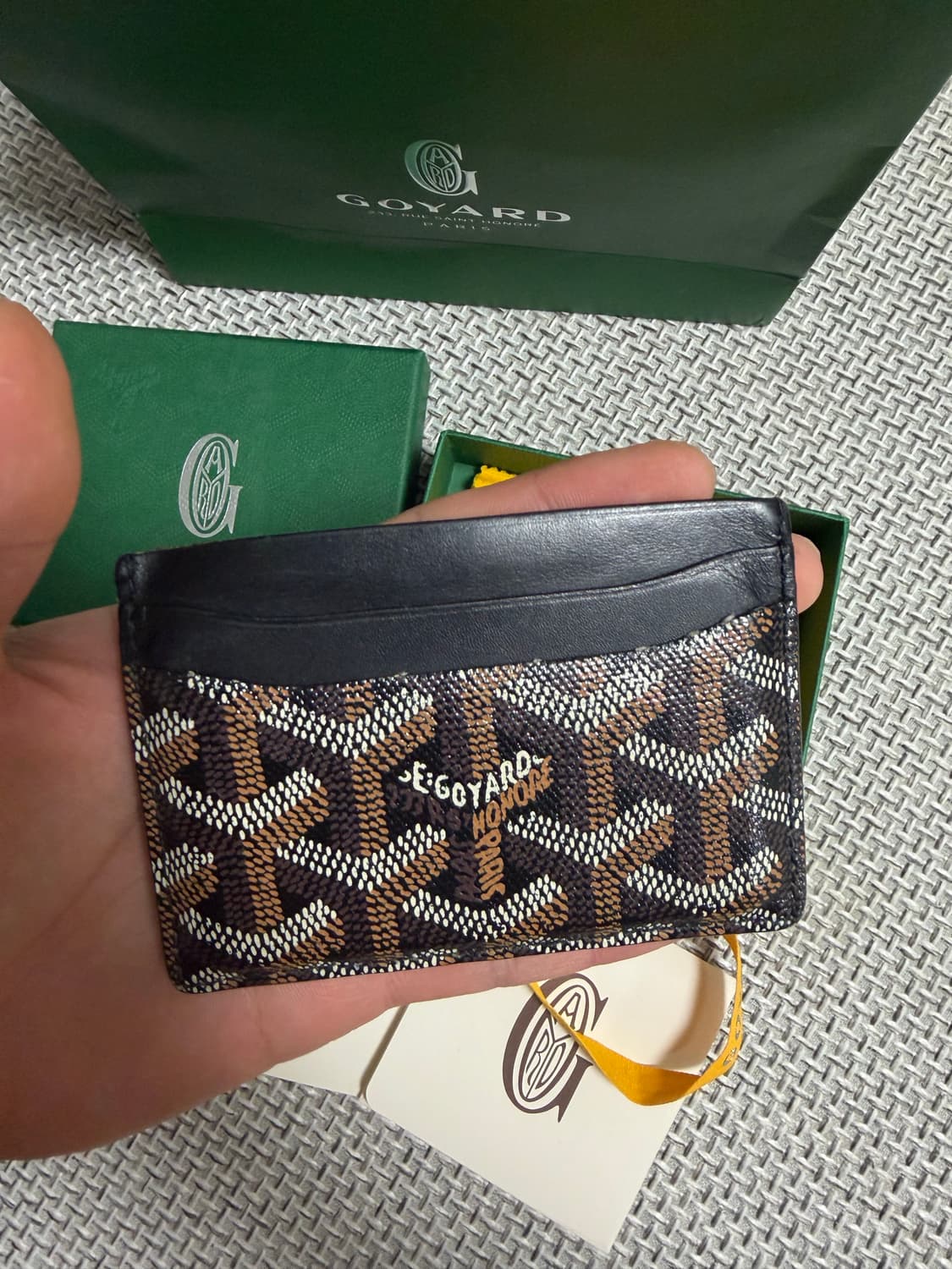 풀박스 고야드 생쉴피스 카드지갑 블랙  상품이미지2