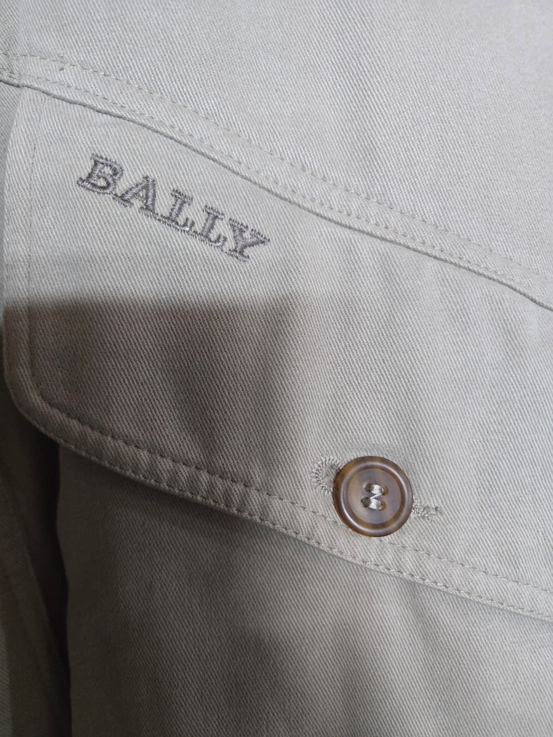 BALLY 베이지 코튼 블루종 빈티지 봄버 자켓 46 상품이미지6