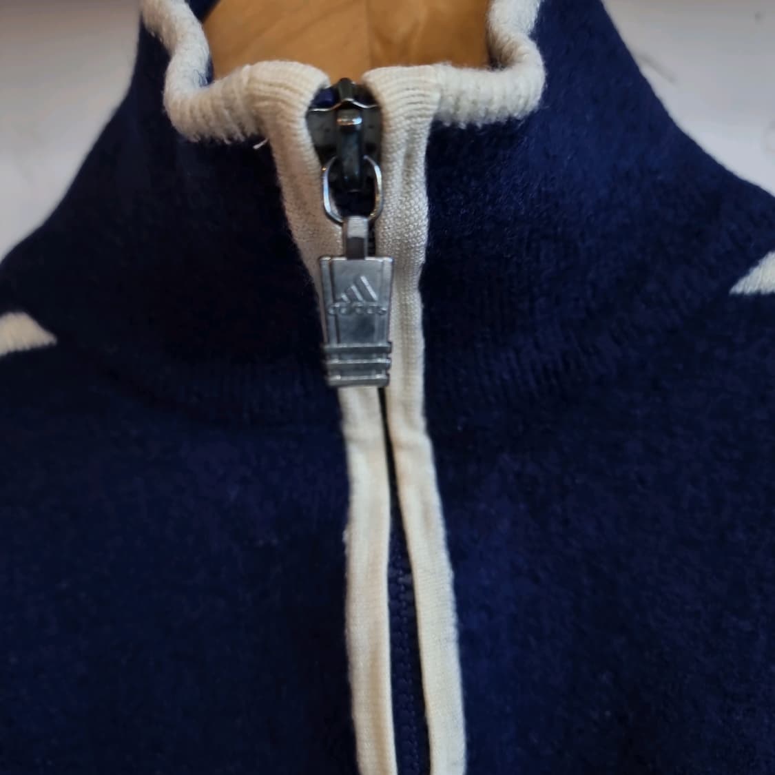 아디다스 네이비 3라인 집업 니트 가디건 상품이미지3