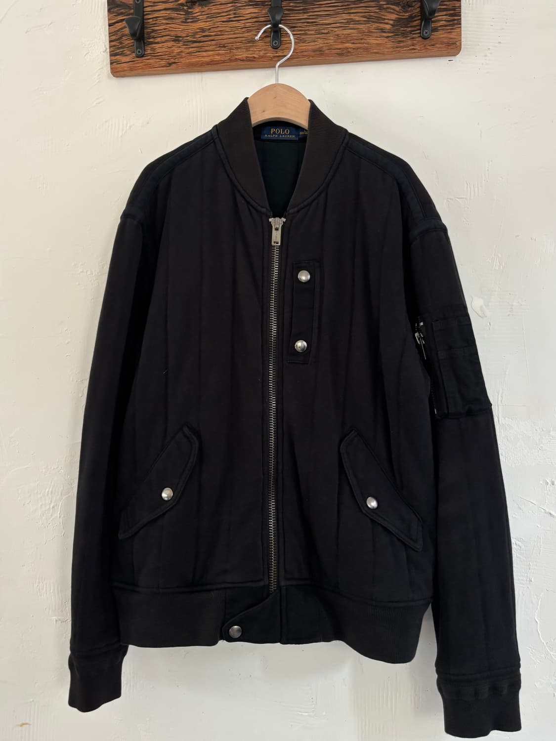 Polo 폴로 랄프로렌 신형 블랙 코튼 봄버 자켓 상품이미지2